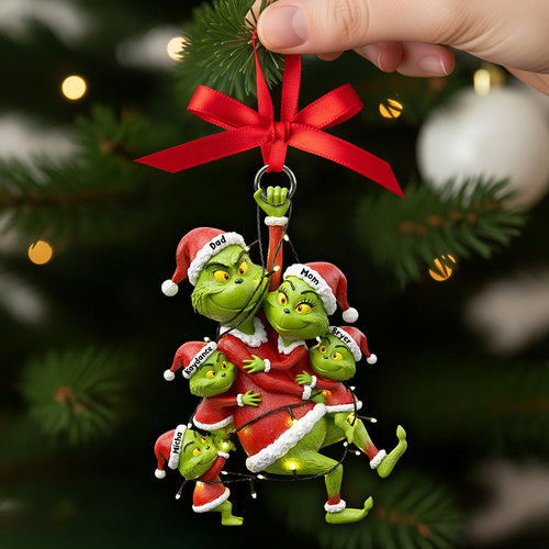 “Bring Home the Joy!” Fun Mischievous Christmas Ornament - Personalized Gifts for Family Ornament PopCulturePrints