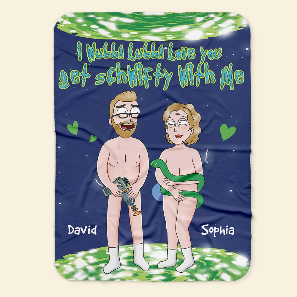 Personalized Space Couple Blanket | Funny Romantic Valentine’s Day Gifts Blanket PopCulturePrints