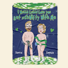 Load image into Gallery viewer, Personalized Space Couple Blanket | Funny Romantic Valentine’s Day Gifts Blanket PopCulturePrints
