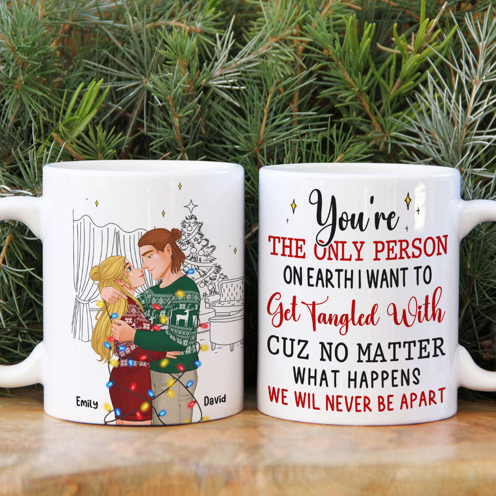 Tangled in Love Personalized Couples Mug - Perfect Valentine's Day Gifts for Lovers Coffee Mug PopCulturePrints