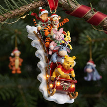 Load image into Gallery viewer, "Ride into the Holidays with Joy - Jolly Snow Ride Acrylic Ornament, Personalized Gifts for Christmas"
