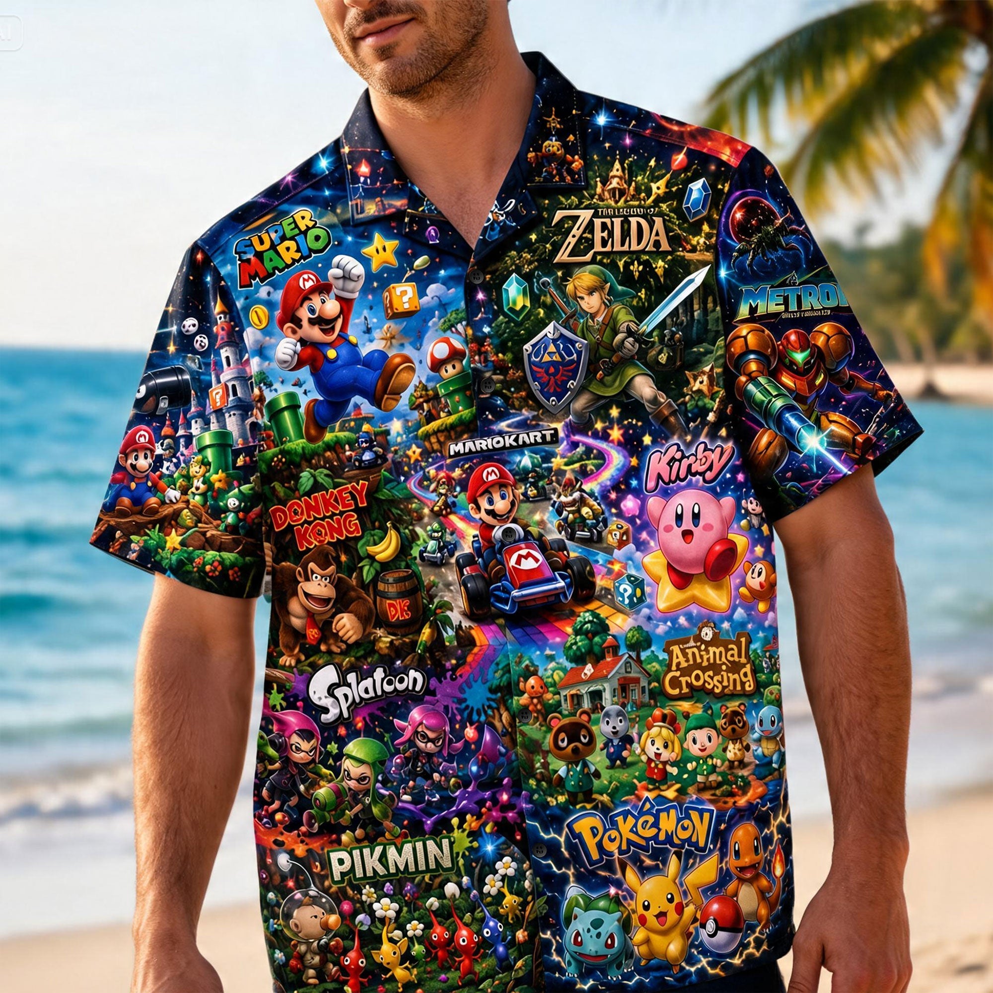 “Celebrate Your Gaming Passion!” - Gaming Universe Hawaiian Shirt - Personalized Gift for Gamers