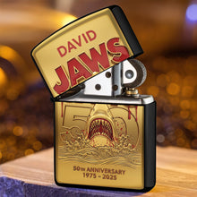 Load image into Gallery viewer, 50th Anniversary &#39;Get Hooked on Nostalgia&#39; Lighter - Personalized Gift for Movie Fans Lighter PopCulturePrints
