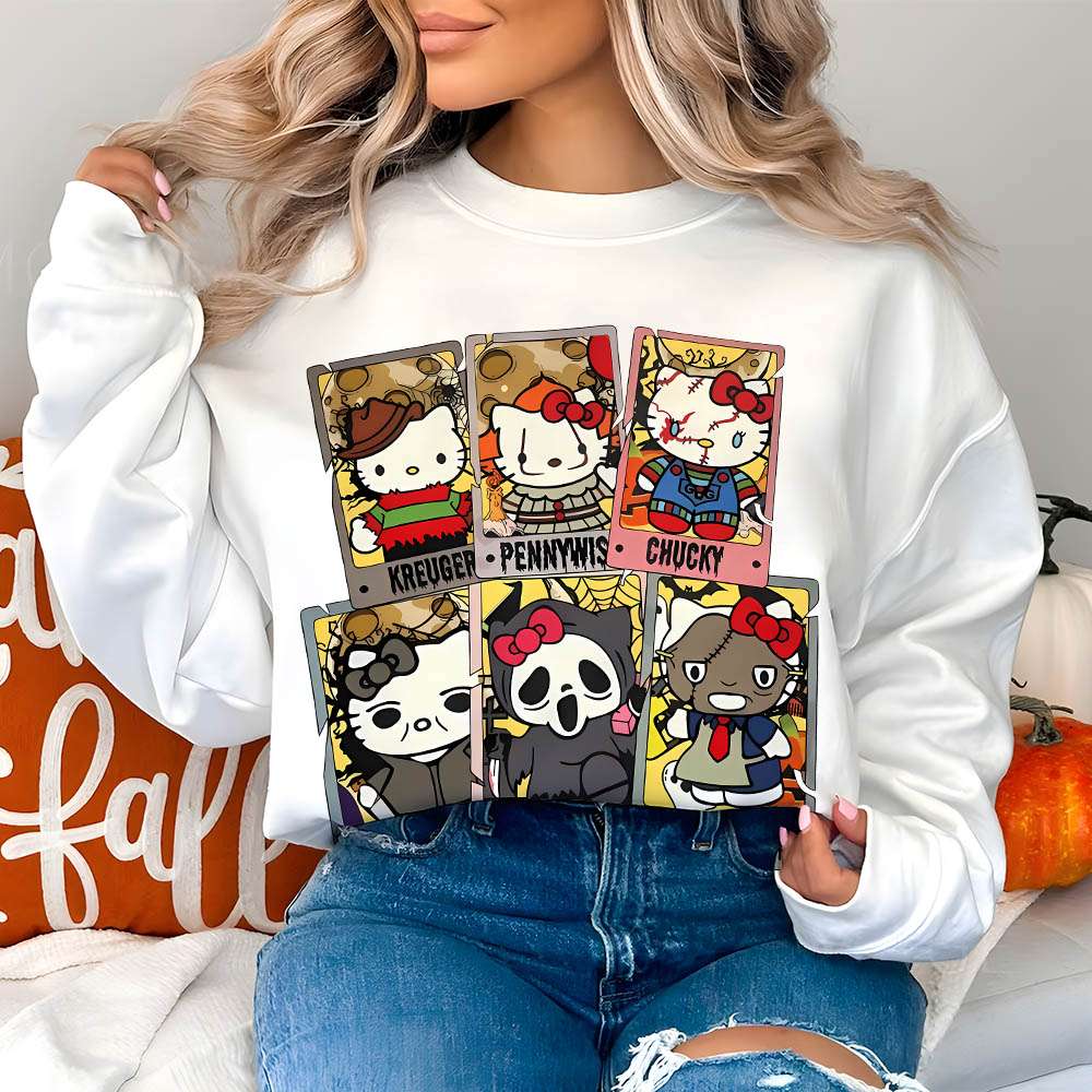 Cute Horror Film Character Hoodie for Halloween Fans