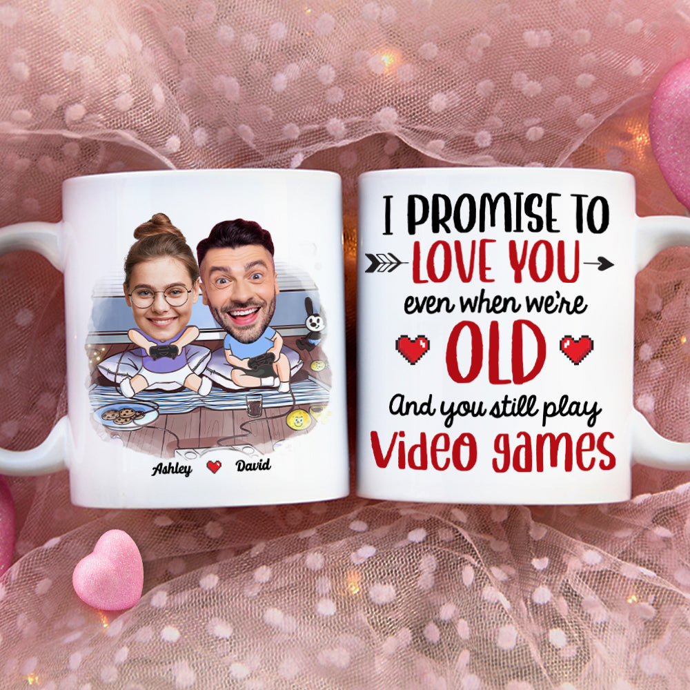 Personalized Couple Mug - Love You Even When We're Old Coffee Mug PopCulturePrints