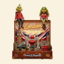 Load image into Gallery viewer, Together we’re mapping out a lifetime of memories - Personalized Couple Travelling Acrylic Fridge Magnet Fridge Magnet PopCulturePrints
