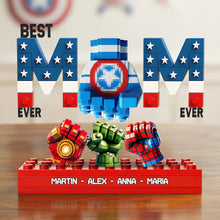 Load image into Gallery viewer, Best Mom Ever - Personalized Mom Squad Bump Power Acrylic Plaque Shaped Plaques PopCulturePrints
