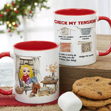 Load image into Gallery viewer, Personalized Knitting Lover Mug - Custom Name Coffee Cup for Yarn and Knitting Enthusiasts
