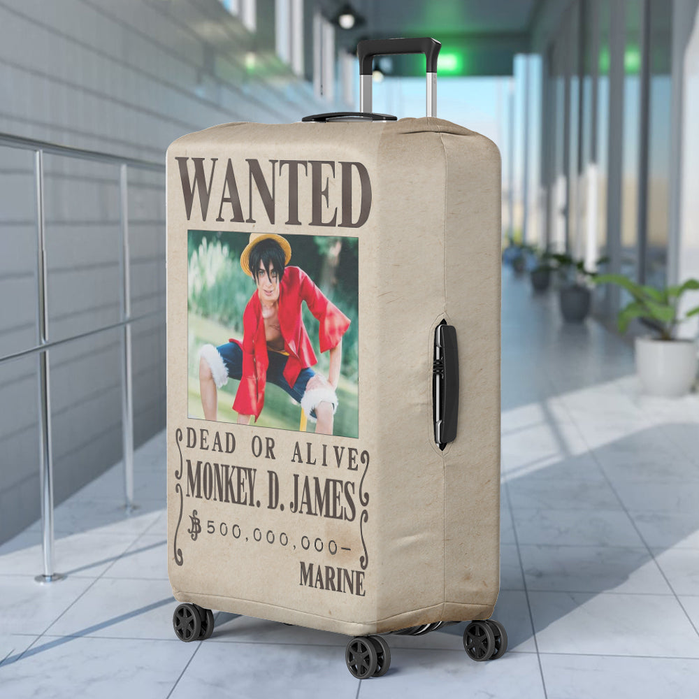 Custom Manga Fan Luggage Cover - Wanted Poster Design Luggage Covers PopCulturePrints