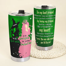 Load image into Gallery viewer, Personalized Best Friend Tumbler - Wicked Besties Design Tumbler Cup PopCulturePrints
