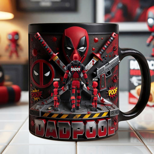 “Legendary Dad Squad: Celebrate Dad’s Heroics!” - Custom Magic Coffee Mug - Gift for Dad, Grandpa & More Coffee Mug PopCulturePrints