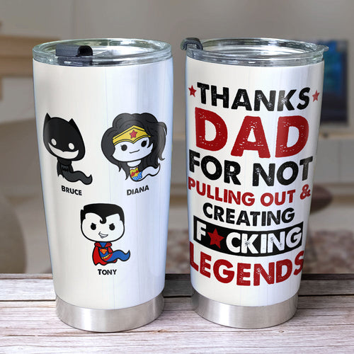 Legendary Dad Personalized Tumbler Tumbler Cup PopCulturePrints