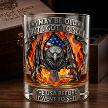 Load image into Gallery viewer, Eagle Sharp Claw Round Glass - A Personalized Gift for Veterans Who've Seen It All Glass PopCulturePrints
