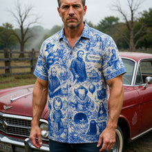 Load image into Gallery viewer, "Embrace the Spook!" Retro Horror Hawaiian Shirt - Personalized Gift for Horror Lovers
