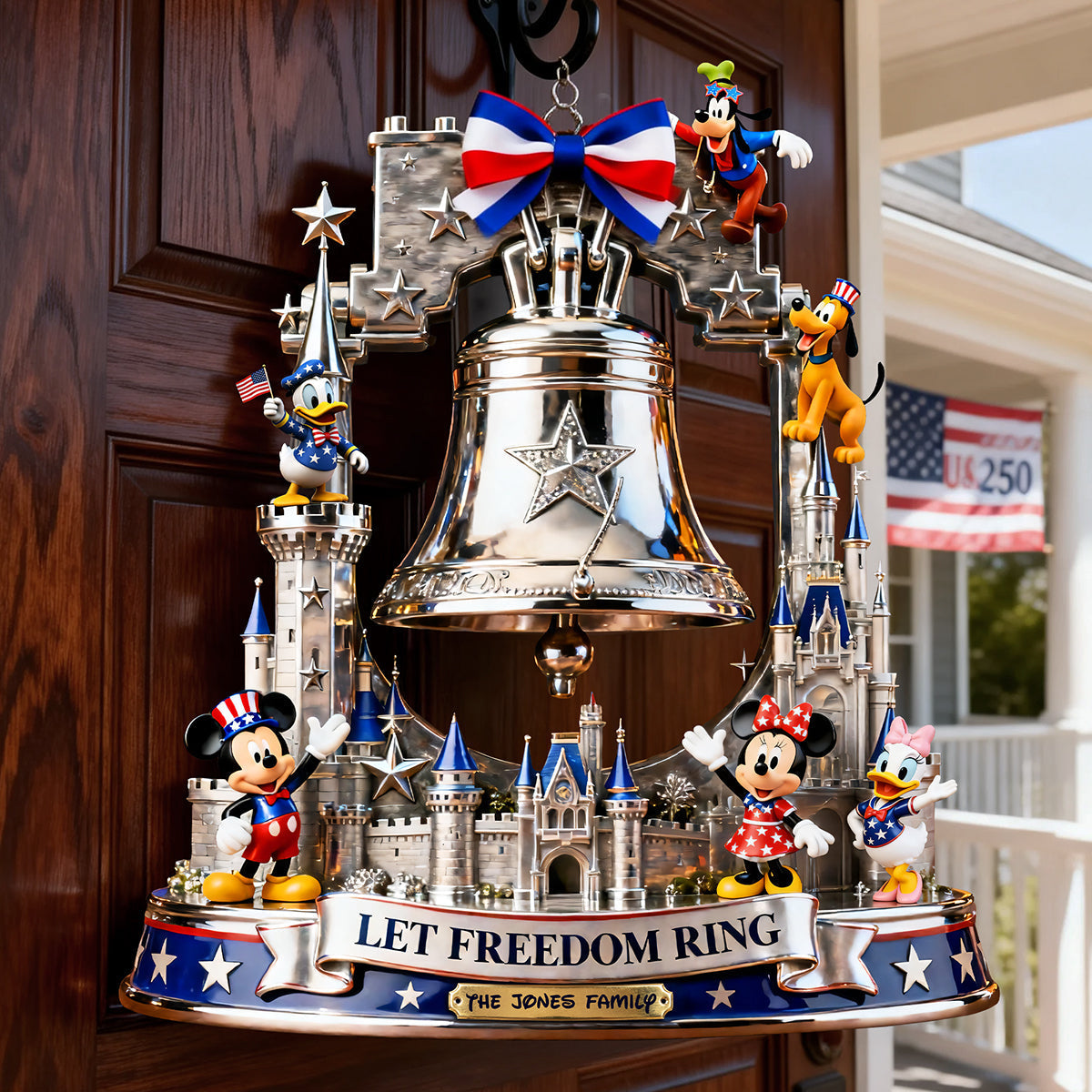 Let Freedom Ring - Personalized American Jingle Acrylic Sign for Patriots Acrylic Sign PopCulturePrints