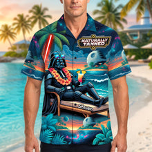 Load image into Gallery viewer, Fun Black Sunbathing Hawaiian Shirt, Personalized Gifts 04qhdh170626 Hawaiian Shirts PopCulturePrints
