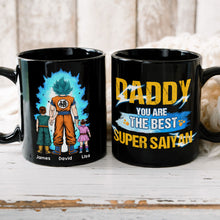 Load image into Gallery viewer, Super Saiyan Dad Personalized Mug - Best Gift for Anime Fans Coffee Mug PopCulturePrints
