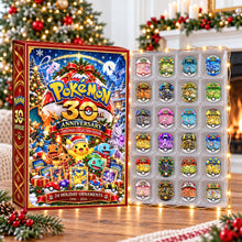Load image into Gallery viewer, Celebrate 30 Magical Years! Pokémon 30th Anniversary Christmas Advent Calendar - Personalized Gift for Pokémon Lovers Advent Calendar PopCulturePrints
