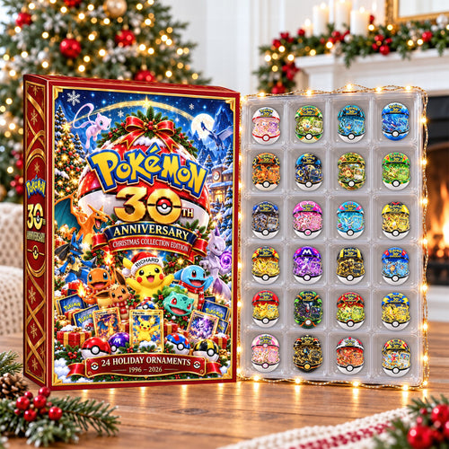 Celebrate 30 Magical Years! Pokémon 30th Anniversary Christmas Advent Calendar - Personalized Gift for Pokémon Lovers Advent Calendar PopCulturePrints