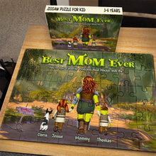 Load image into Gallery viewer, &quot;Best Mom Ever: You&#39;re Our Favorite Princess!&quot; - Personalized Jigsaw Puzzle - Gift for Mom, Grandma, and Loved Ones Jigsaw Puzzles PopCulturePrints
