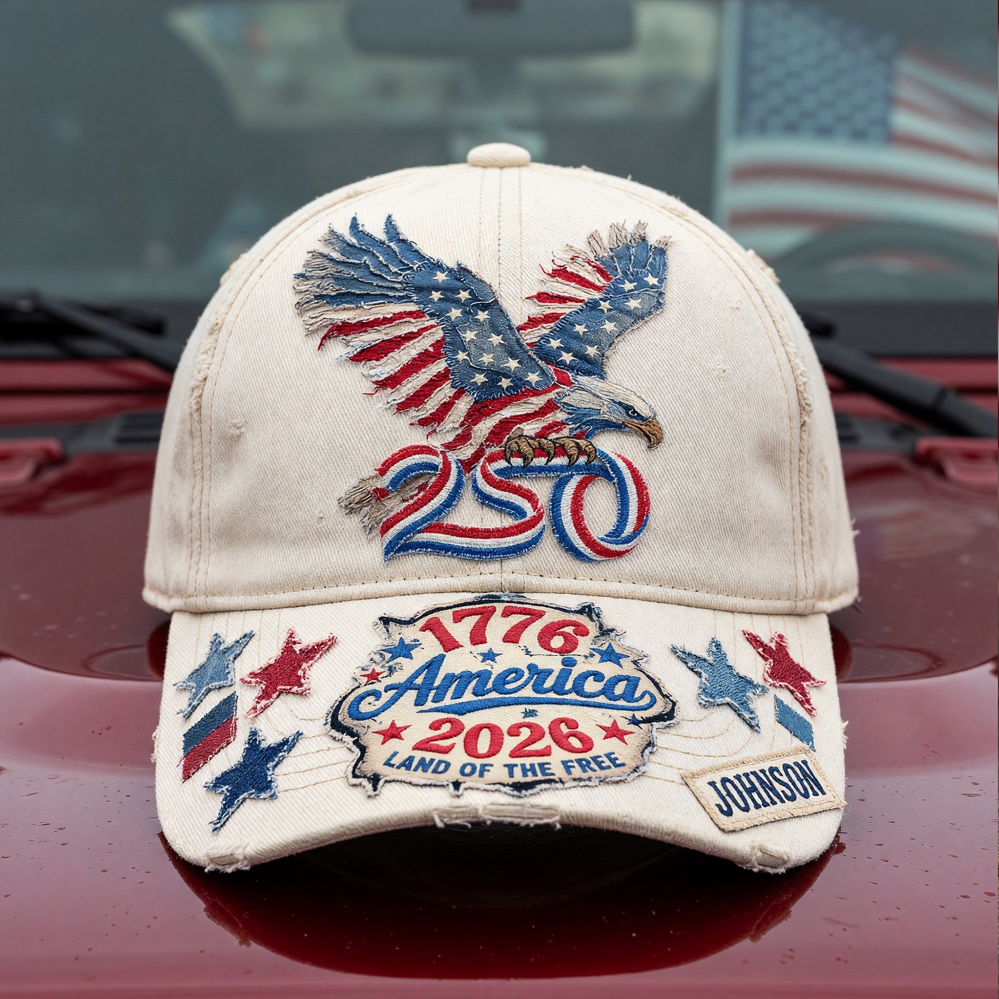 Vintage American Eagle Proud Classic Cap - Personalized Gifts For Patriots 02QHQN030626 Caps PopCulturePrints