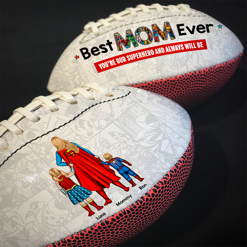 You're Our Superhero - Personalized Gift for Mom - Best MOM Ever American Football American Football PopCulturePrints