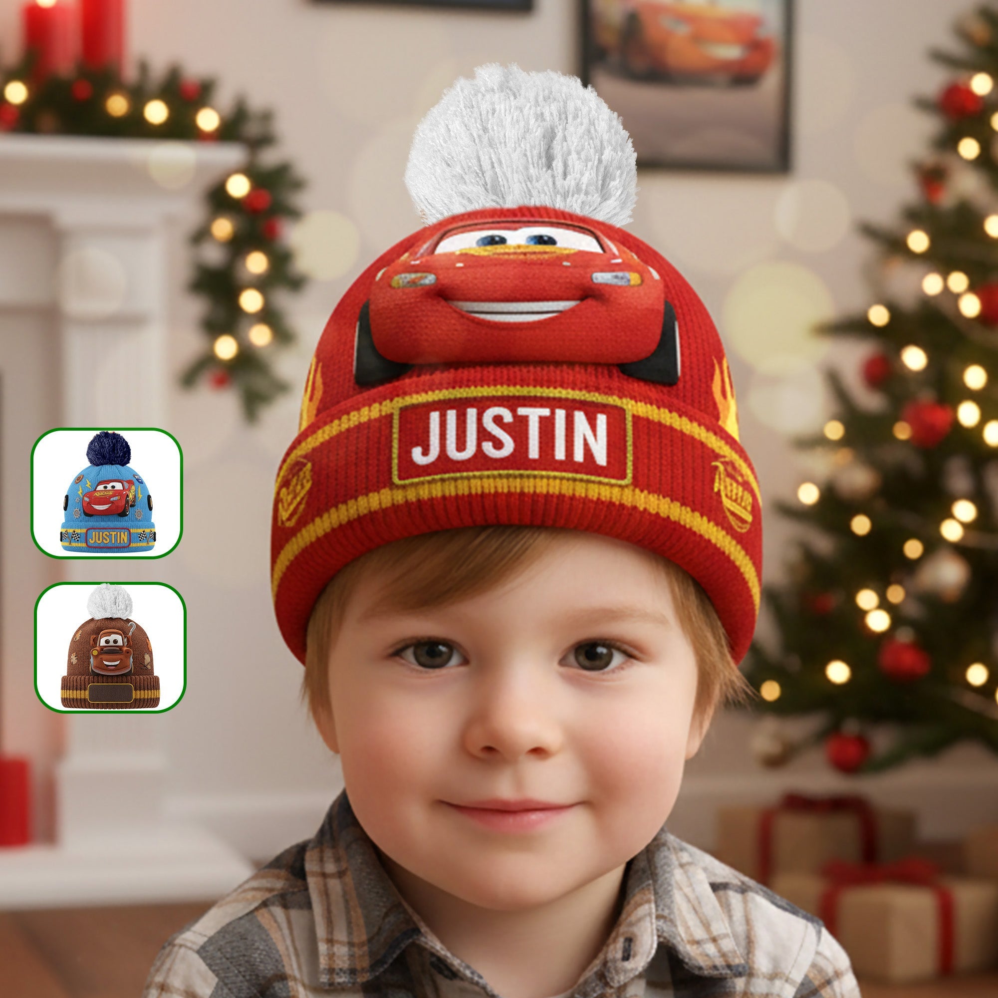 Personalized Bobble Beanie Hat - A Fun Gift for Kids This Christmas! Hat PopCulturePrints