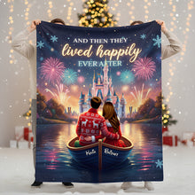 Load image into Gallery viewer, And Then They Lived Happily Ever After Blanket - Personalized Gifts for Couples Blanket PopCulturePrints
