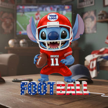 Load image into Gallery viewer, Light Up Your Game: Sport Lover Blue Alien Light Box - Personalized Gift for Sports Fans Light Box PopCulturePrints
