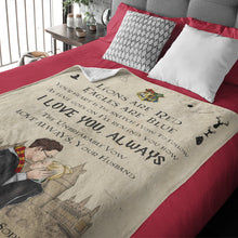 Load image into Gallery viewer, Personalized Wizard Love Blanket for Couples
