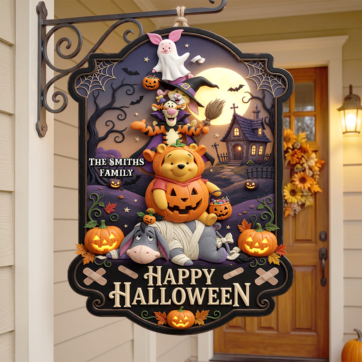 Celebrate Halloween with Joy - Happy Halloween Acrylic Sign, Customizable Family Gifts Acrylic Sign PopCulturePrints