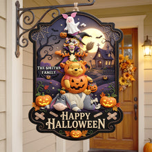 Load image into Gallery viewer, Celebrate Halloween with Joy - Happy Halloween Acrylic Sign, Customizable Family Gifts Acrylic Sign PopCulturePrints
