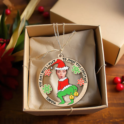 Personalized Christmas Photo Ornament for Couples Ornament PopCulturePrints