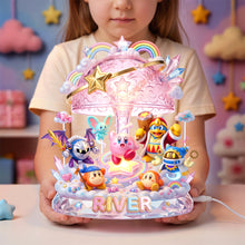 Load image into Gallery viewer, Pink Puff Acrylic Light Box - Personalized Gift For Gamers 05nadh170726 Light Box PopCulturePrints
