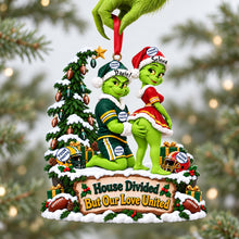 Load image into Gallery viewer, “House Divided But Our Love United” - Personalized Naughty Couple Christmas Ornament - Custom Gift for Sports Lovers Ornament PopCulturePrints
