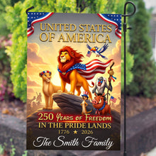 Load image into Gallery viewer, "Celebrate Freedom in Style!" - Proud Kingdom Garden Flag, Personalized Gift for Patriots
