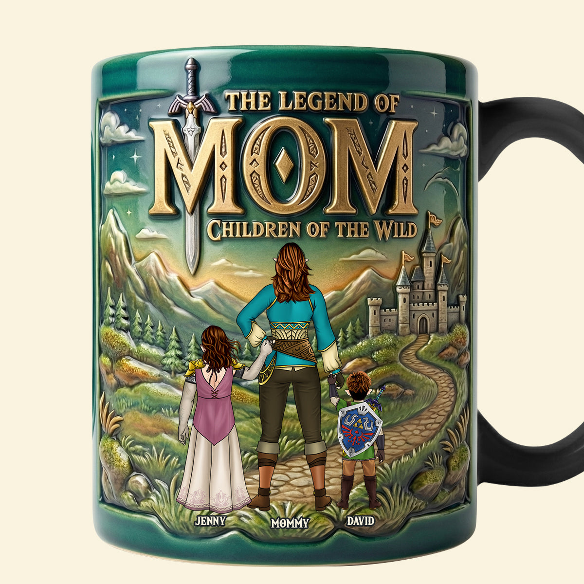 “The Legend of Mom: Celebrate Your Magical Journey” - Personalized Magic Coffee Mug - Gift for Moms, Dads, and Grandmas Coffee Mug PopCulturePrints