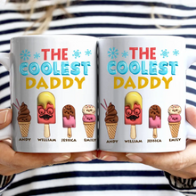 Load image into Gallery viewer, The Coolest Papa - Personalized 3D Effect Cartoon Ice Cream Mug Mug PopCulturePrints
