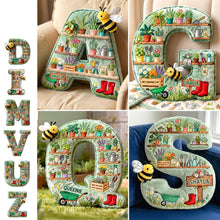 Load image into Gallery viewer, Plant Your Dreams with Our Dream Garden Shaped Pillow | Personalized Gift for Gardening Lovers Pillow PopCulturePrints
