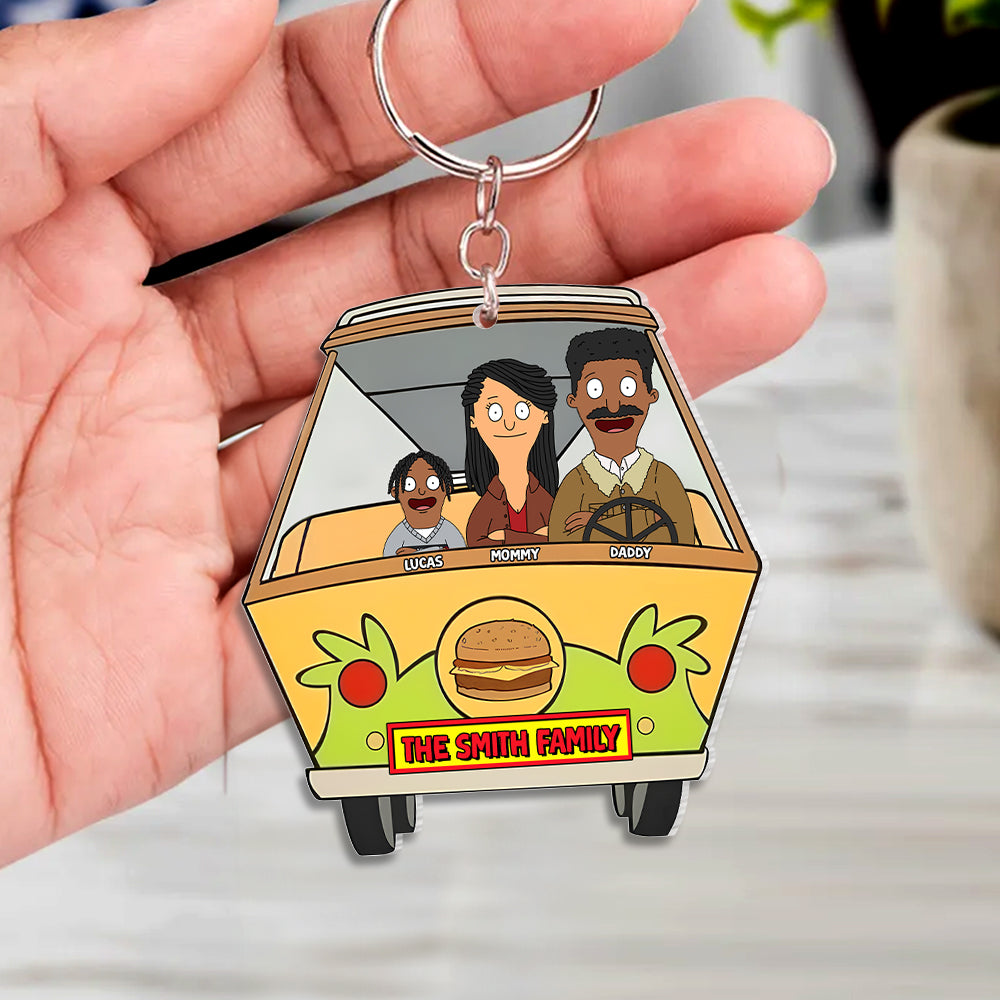 Personalized Pop Culture Family Keychain - Unique Gift for Any Occasion Keychains PopCulturePrints