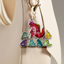Load image into Gallery viewer, &quot;Your Love Roars!&quot; Customizable Keychain for Mom - Perfect Gift for Grandma and Loved Ones Keychains PopCulturePrints
