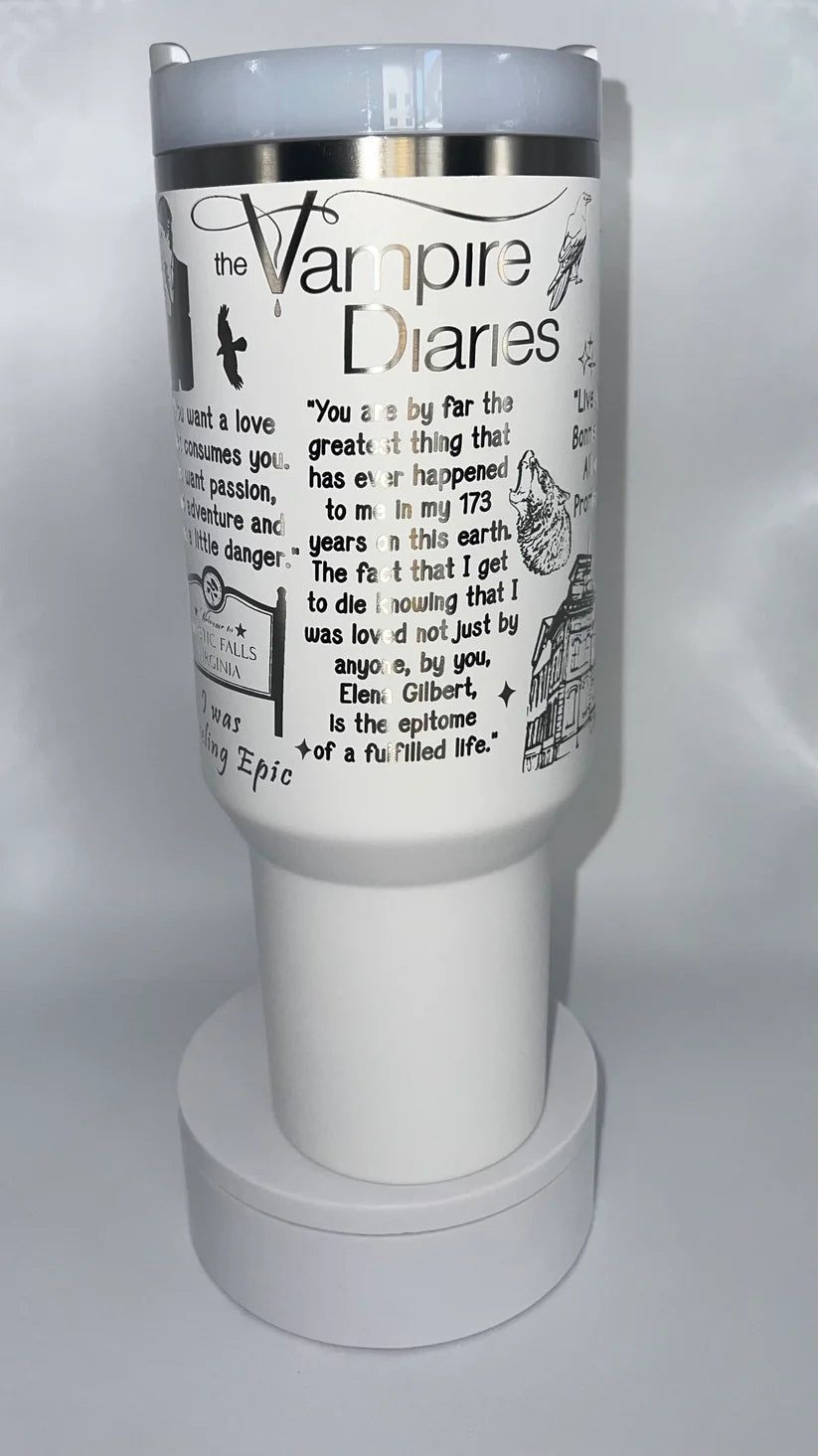 The Vampire Diaries Quotes Tumbler - Fans Gift