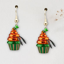 Load image into Gallery viewer, Cute Cupcakes Earrings - Personalized Gifts For Cartoon Lovers Earrings PopCulturePrints
