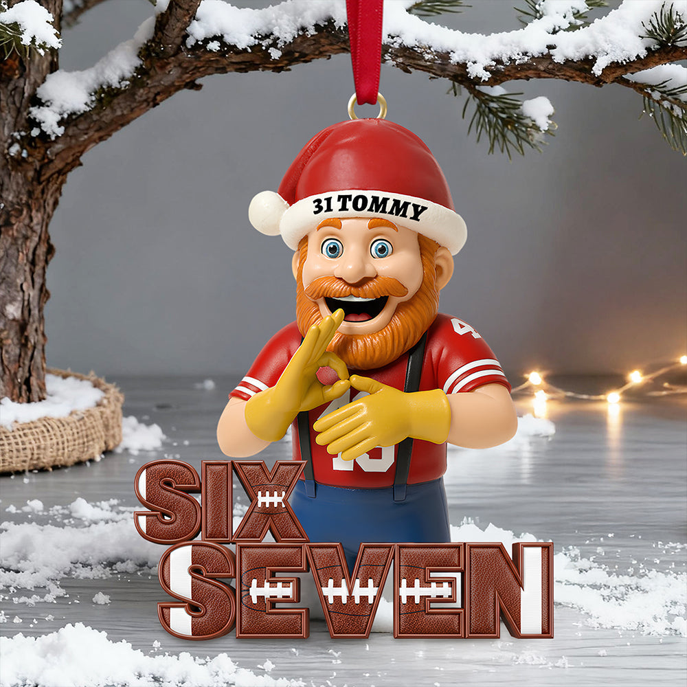 "Celebrate Game Day with Style" - Personalized Game Day Christmas Ornament - Perfect Gift for Sports Fans, Friends, and Family Ornament PopCulturePrints