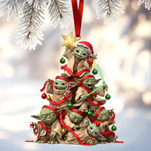 Load image into Gallery viewer, Celebrate the Season with Playful Green Holiday Tower Ornament - Personalized Gift for All Ages Ornament PopCulturePrints
