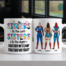 Load image into Gallery viewer, Hero Sisters Personalized Coffee Mug - Unique Gift for Superhero Fans Coffee Mug PopCulturePrints
