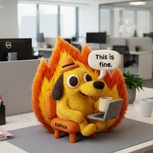 Load image into Gallery viewer, "This is Fine!" - Custom Shaped Pillow for Office Workers - Personalized Gift for Colleagues and Friends Pillow PopCulturePrints
