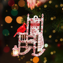 Load image into Gallery viewer, Cherish Memories with Our Heaven Cardinal Toile de Jouy Ornament - Personalized Gift for Loved Ones Ornament PopCulturePrints
