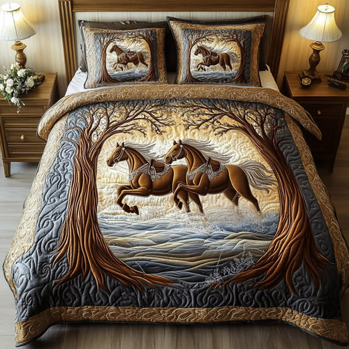 Mystic Rider Quilt Bed Set for Horse Lovers Blanket PopCulturePrints
