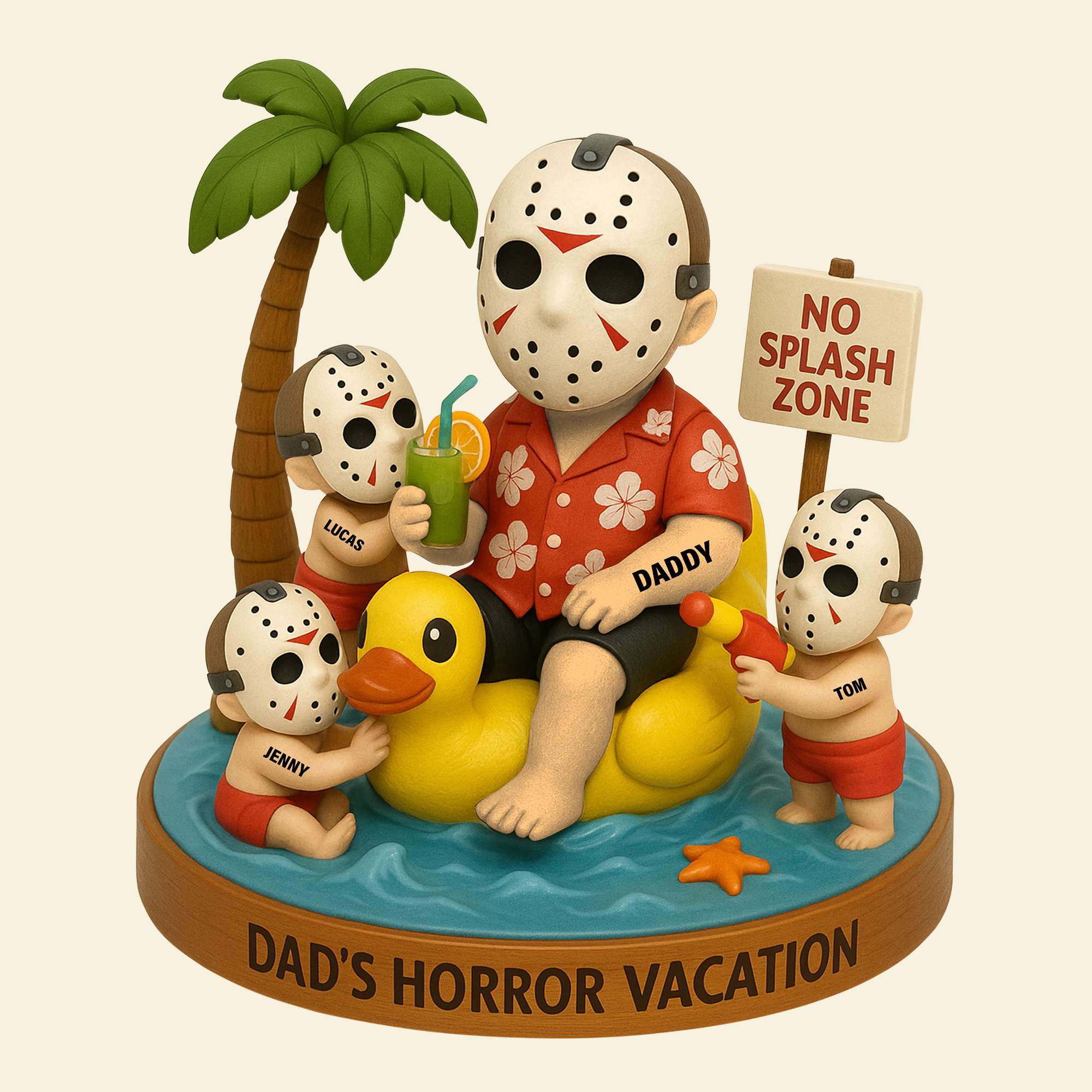 “Every Dad’s Nightmare Turned into a Memory” - Personalized Villain Dad Acrylic Plaque, Gift for Dad, Grandpa, and Fans of Horror Shaped Plaques PopCulturePrints